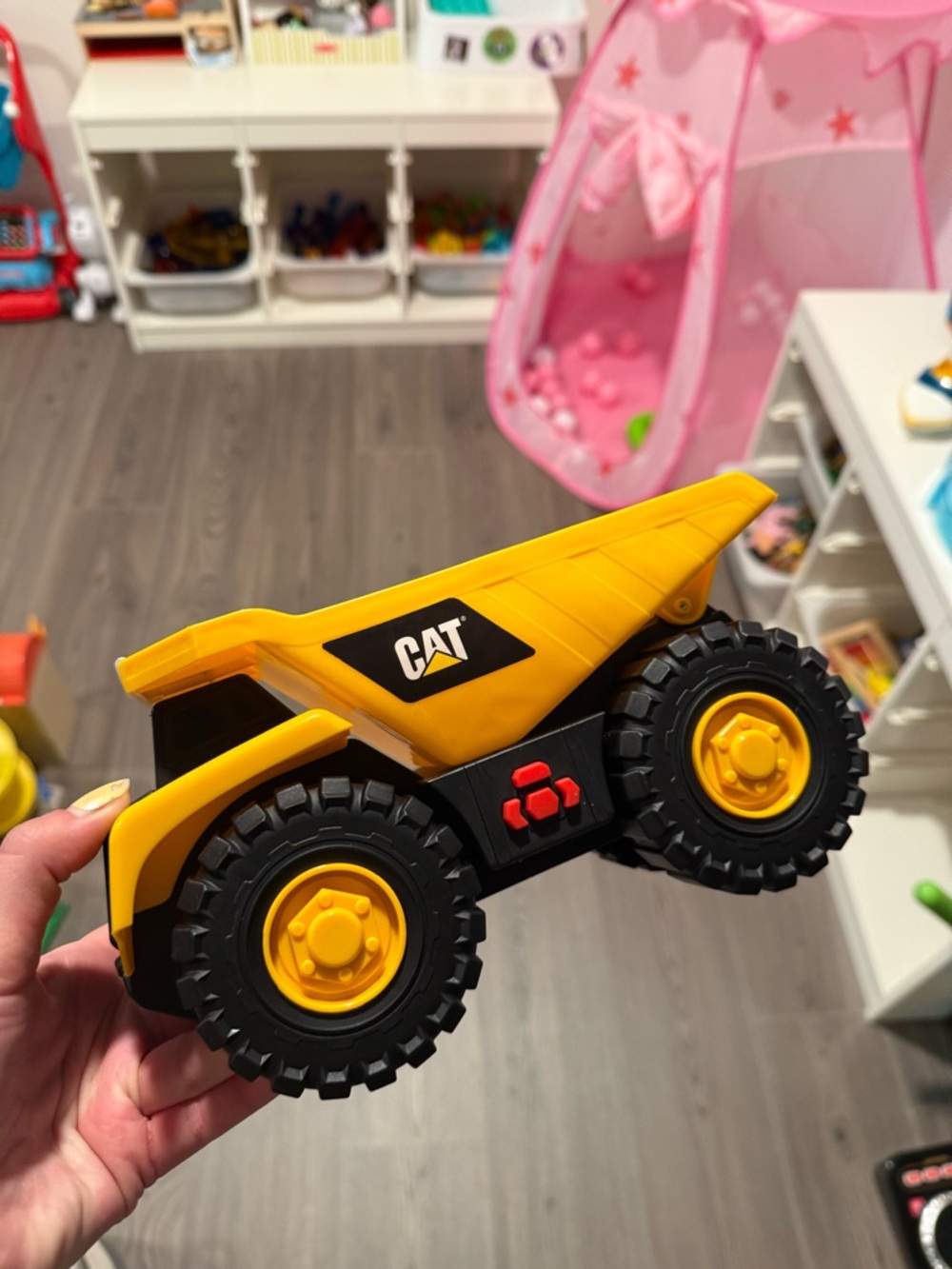 Yellow Dump Truck Toy for Kids - Durable Construction Vehicle